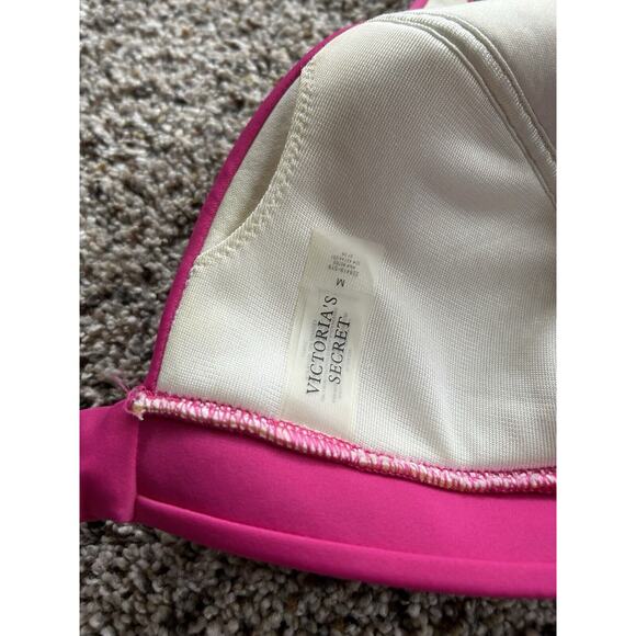 Victoria's Secret M/L SWIM SUIT SET BIKINI TOP (M) & BOTTOMS (L) PINK K24 - Picture 5 of 8